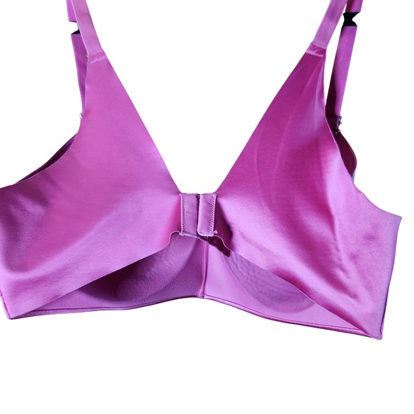 T-shirt bra 38C Satin Smooth Fuschia Pink - Picture 2 of 5